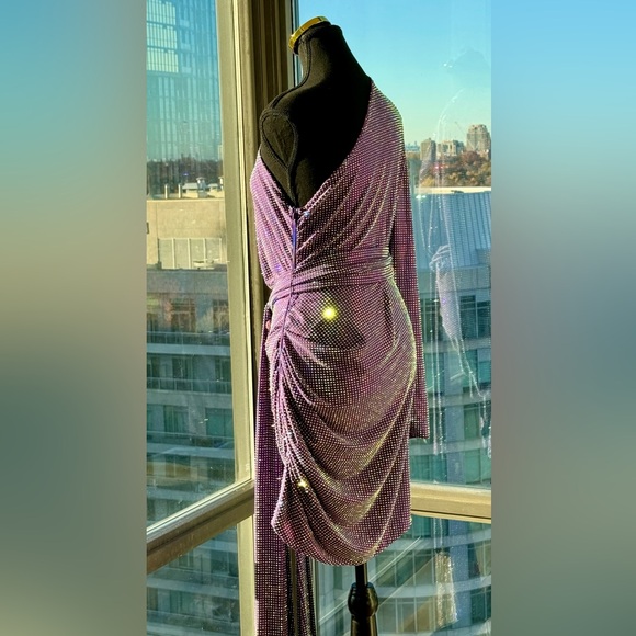 🆕 BRONX & BANCO 🧿 NWOT Starlight Rhinestone Embellished Mini Dress, Sz L US 8 - Picture 11 of 17